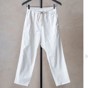 Nili Lotan White Drop Crotch Pants - Size M